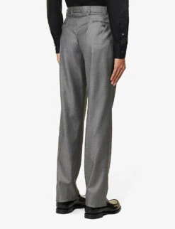 Emporio Armani Single-breasted Regular-fit Wool Suit -Gentlemen Style Shop R04196981 GRIGIOSCURO ALT07