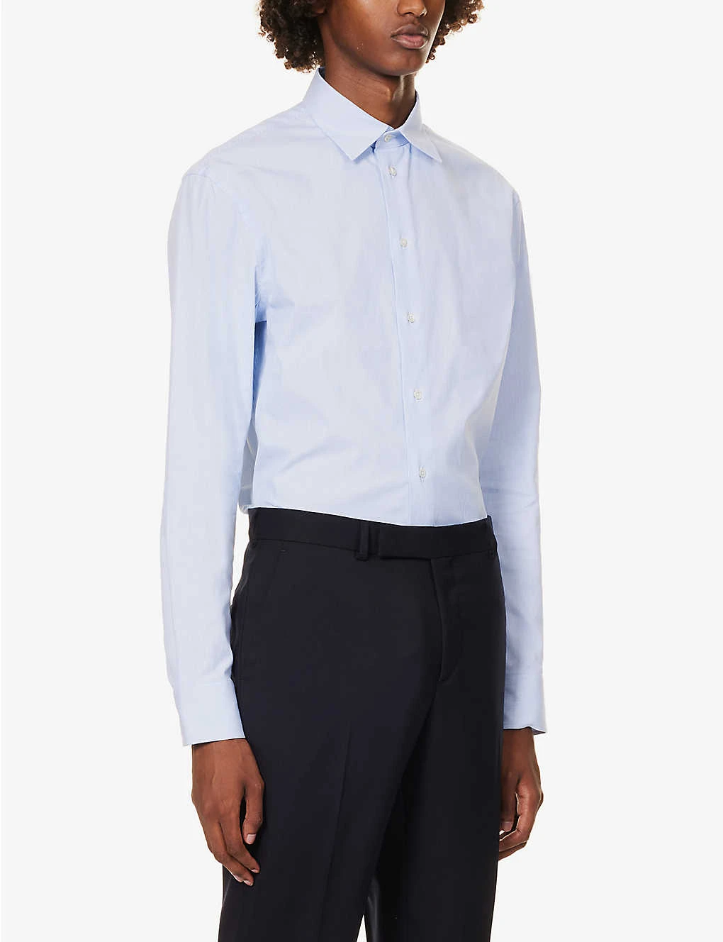 Emporio Armani Pleated-cuff Regular-fit Stretch-cotton Shirt 5 Emporio Armani Pleated-cuff Regular-fit Stretch-cotton Shirt - Image 3