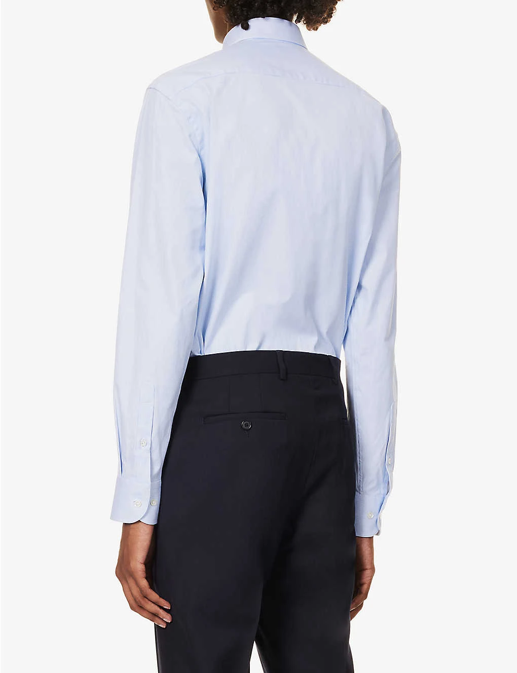 Emporio Armani Pleated-cuff Regular-fit Stretch-cotton Shirt 6 Emporio Armani Pleated-cuff Regular-fit Stretch-cotton Shirt - Image 4