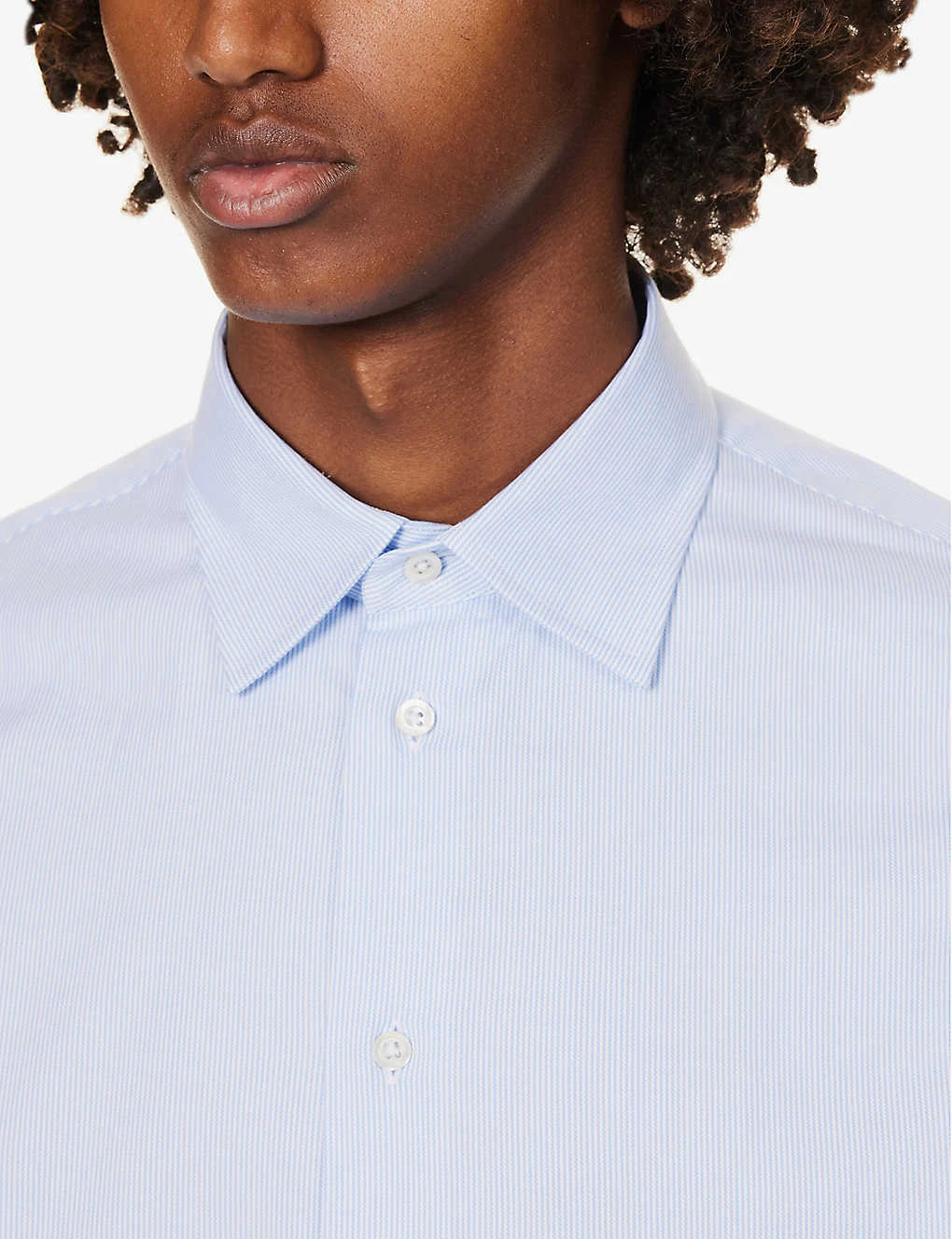 Emporio Armani Pleated-cuff Regular-fit Stretch-cotton Shirt 7 Emporio Armani Pleated-cuff Regular-fit Stretch-cotton Shirt - Image 5
