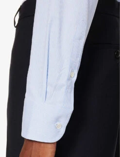 Emporio Armani Pleated-cuff Regular-fit Stretch-cotton Shirt 13 Emporio Armani Pleated-cuff Regular-fit Stretch-cotton Shirt -Gentlemen Style Shop R04196990 AZZURROCHIARISSIMO ALT05