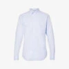Emporio Armani Pleated-cuff Regular-fit Stretch-cotton Shirt -Gentlemen Style Shop R04196990 AZZURROCHIARISSIMO M