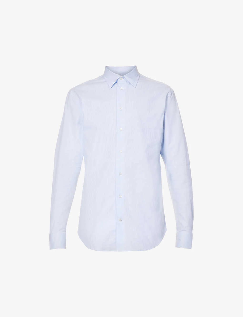 Emporio Armani Pleated-cuff Regular-fit Stretch-cotton Shirt 3 Emporio Armani Pleated-cuff Regular-fit Stretch-cotton Shirt