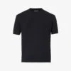 Emporio Armani Brand-embroidered Regular-fit Cotton-knit T-shirt -Gentlemen Style Shop R04196992 BLUNAVY M