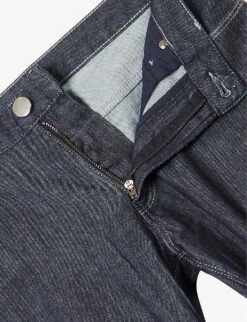 Emporio Armani Brand-plaque Straight-leg Mid-rise Stretch-denim Jeans -Gentlemen Style Shop R04197006 DENIMBLU ALT06