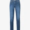 Emporio Armani Brand-plaque Straight-leg Stretch-denim Jeans -Gentlemen Style Shop R04197010 DENIMBLUMD M