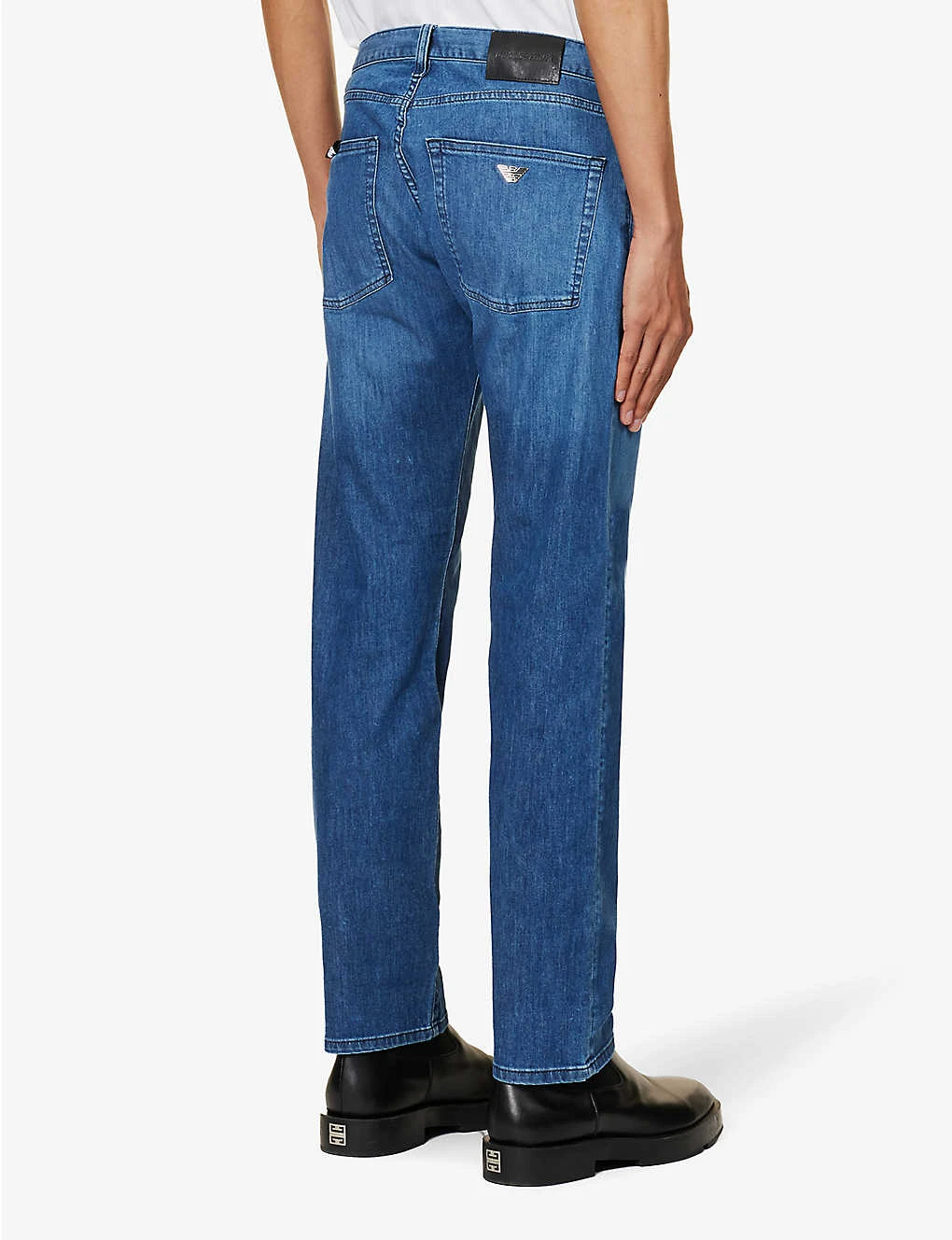 Emporio Armani Straight-leg Slim-fit Stretch-denim Jeans 6 Emporio Armani Straight-leg Slim-fit Stretch-denim Jeans - Image 4