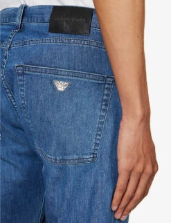 Emporio Armani Straight-leg Slim-fit Stretch-denim Jeans 13 Emporio Armani Straight-leg Slim-fit Stretch-denim Jeans -Gentlemen Style Shop R04197011 DENIMBLUCH ALT05