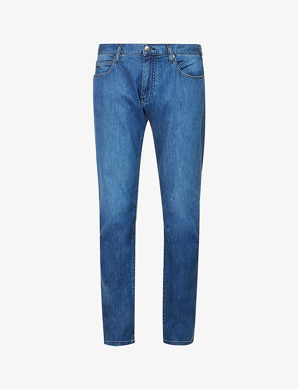 Emporio Armani Straight-leg Slim-fit Stretch-denim Jeans 3 Emporio Armani Straight-leg Slim-fit Stretch-denim Jeans