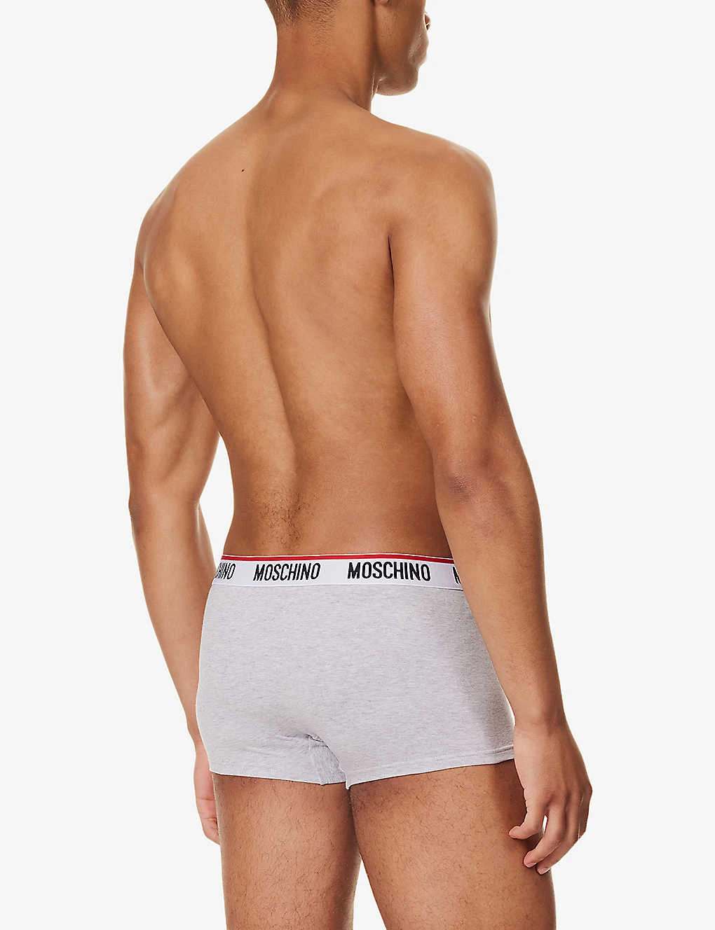 MOSCHINO Pack Of Three Logo-waistband Stretch-cotton Trunks 5 MOSCHINO Pack Of Three Logo-waistband Stretch-cotton Trunks - Image 3