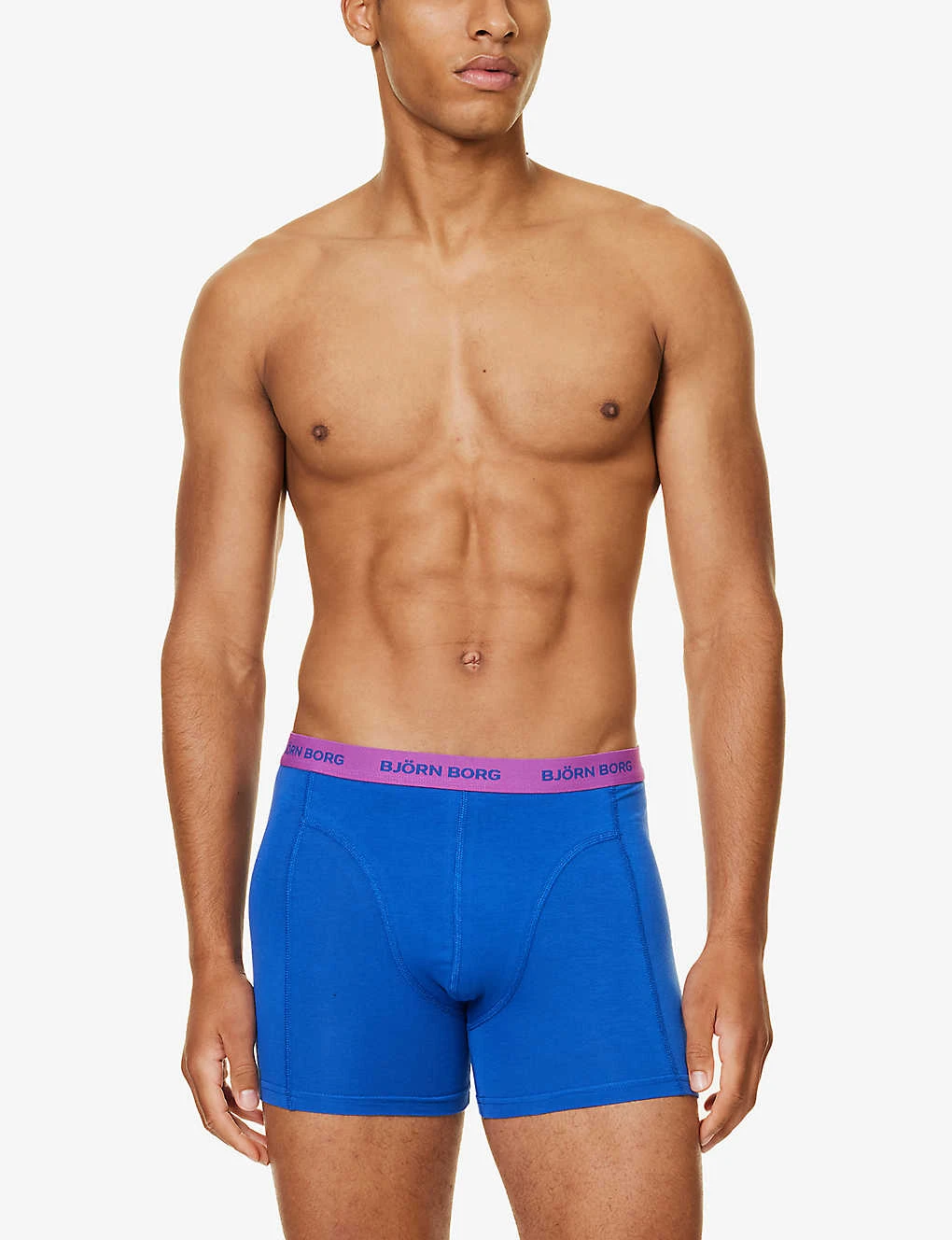 Bjorn Borg Pack Of Three Branded-waistband Regular-fit Stretch-cotton Boxers 4 Bjorn Borg Pack Of Three Branded-waistband Regular-fit Stretch-cotton Boxers - Image 2